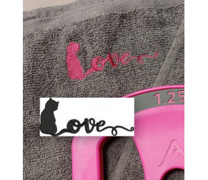 Stickdatei - Katze Silhouette Love